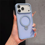Til iPhone 18 Pro Max / 17 Pro Max Magnetisk Cover med Roterende Ring Kickstand TPU + PC Telefoncover