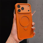 Til iPhone 18 Pro Max / 17 Pro Max Magnetisk Cover med Roterende Ring Kickstand TPU + PC Telefoncover