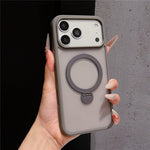 Til iPhone 18 Pro Max / 17 Pro Max Magnetisk Cover med Roterende Ring Kickstand TPU + PC Telefoncover