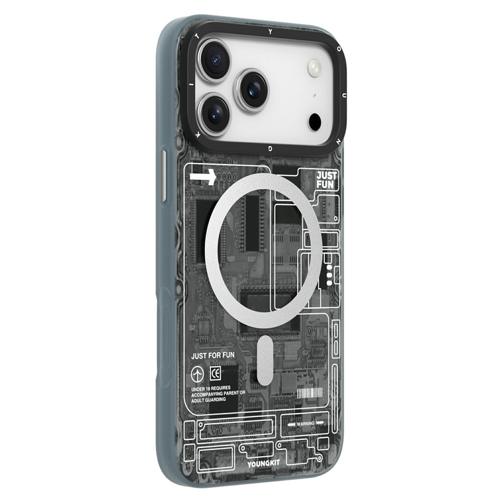 YOUNGKIT Technology Series til iPhone 18 Pro Max / 17 Pro Max Magnetisk Cover i Hård PC IMD