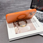 For iPhone 18 Pro / 17 Pro Case Magnetic Rotatable Kickstand PC + TPU Anti-slip Phone Cover with Camera Control Button