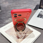For iPhone 18 Pro / 17 Pro Case Magnetic Rotatable Kickstand PC + TPU Anti-slip Phone Cover with Camera Control Button