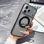 For iPhone 18 Pro / 17 Pro Case Magnetic Rotatable Kickstand PC + TPU Anti-slip Phone Cover with Camera Control Button