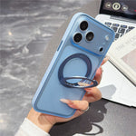 For iPhone 18 Pro / 17 Pro Case Magnetic Rotatable Kickstand PC + TPU Anti-slip Phone Cover with Camera Control Button