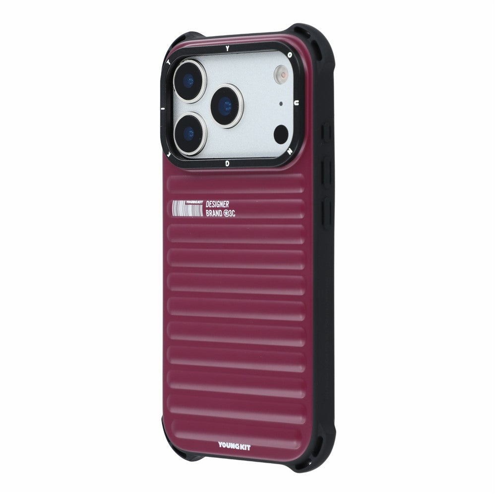 YOUNGKIT til iPhone 18 Pro Max / 17 Pro Max magnetisk etui kufferttekstur IMD TPU telefoncover