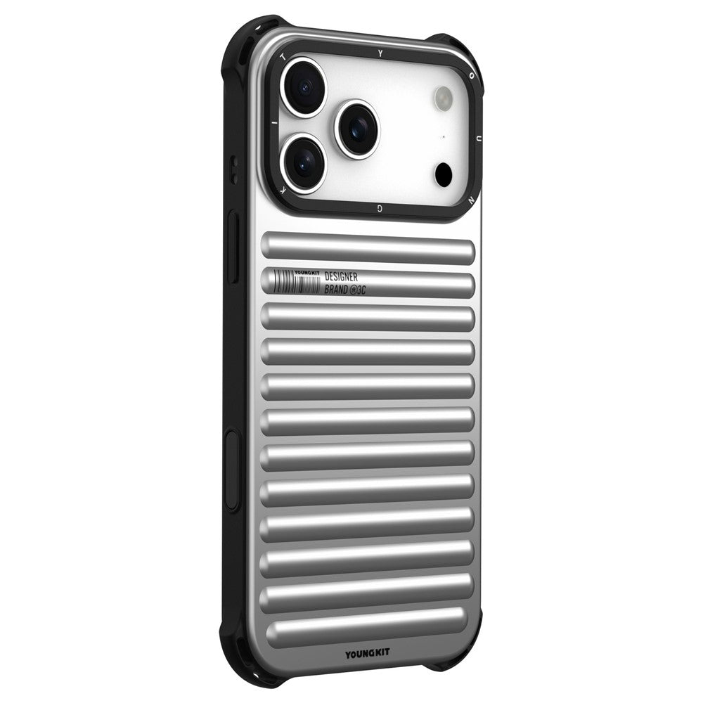 YOUNGKIT til iPhone 18 Pro Max / 17 Pro Max magnetisk etui kufferttekstur IMD TPU telefoncover