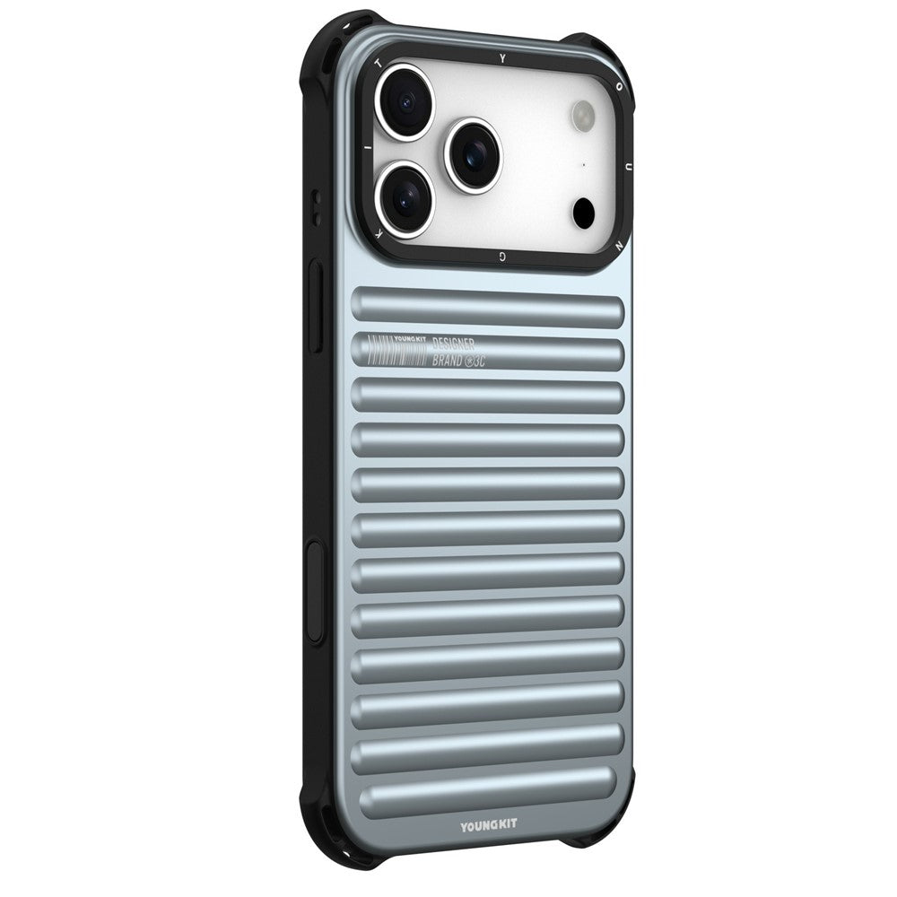 YOUNGKIT for iPhone 18 Pro / 17 Pro Magnetic Case Suitcase Texture IMD TPU Phone Cover