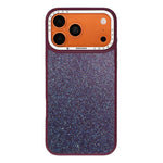 JAUCASE for iPhone 18 Pro Max / 17 Pro Max Magnetic Case Rhinestone Lens Frame Textured PU + TPU + PC Phone Back Cover