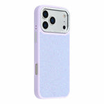 JAUCASE for iPhone 18 Pro Max / 17 Pro Max Magnetic Case Rhinestone Lens Frame Textured PU + TPU + PC Phone Back Cover