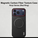 IMAK for iPhone 18 Pro / iPhone 17 Pro Ruiyi Series Magnetic Case Carbon Fiber Texture Leather + PC Phone Cover