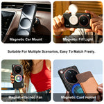 IMAK for iPhone 18 Pro / iPhone 17 Pro Ruiyi Series Magnetic Case Carbon Fiber Texture Leather + PC Phone Cover
