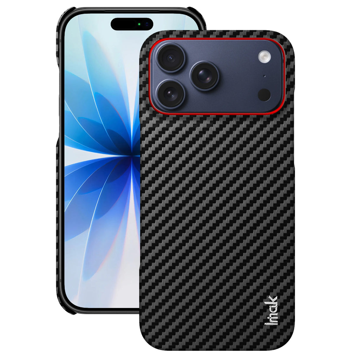IMAK for iPhone 18 Pro / iPhone 17 Pro Ruiyi Series Case Carbon Fiber Texture Leather + PC Protective Cover