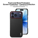 IMAK for iPhone 18 Pro / iPhone 17 Pro Ruiyi Series Case Carbon Fiber Texture Leather + PC Protective Cover