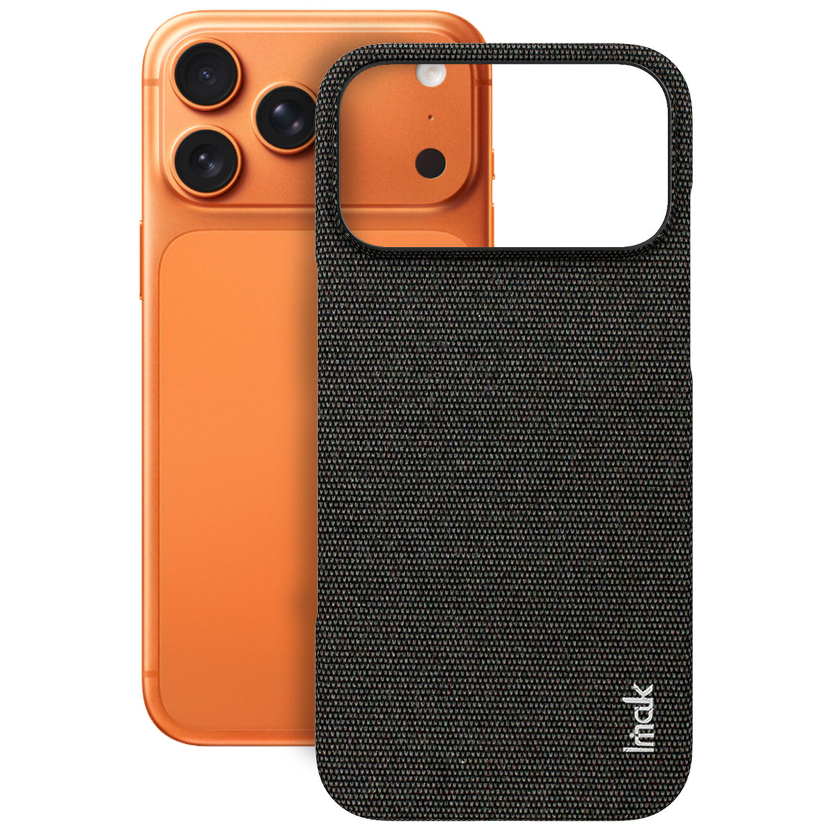 IMAK for iPhone 18 Pro / iPhone 17 Pro Ruiyi Series Case Fabric Texture Leather + PC Phone Back Cover