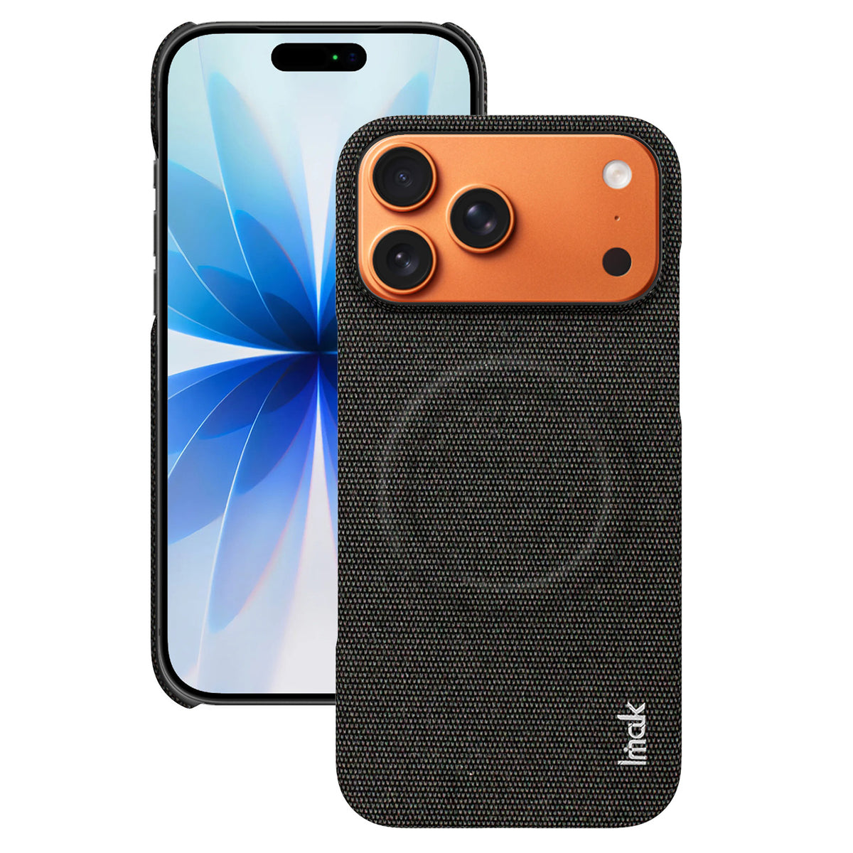 IMAK for iPhone 18 Pro / iPhone 17 Pro Ruiyi Series Magnetic Case Fabric Texture Leather + PC Phone Back Cover