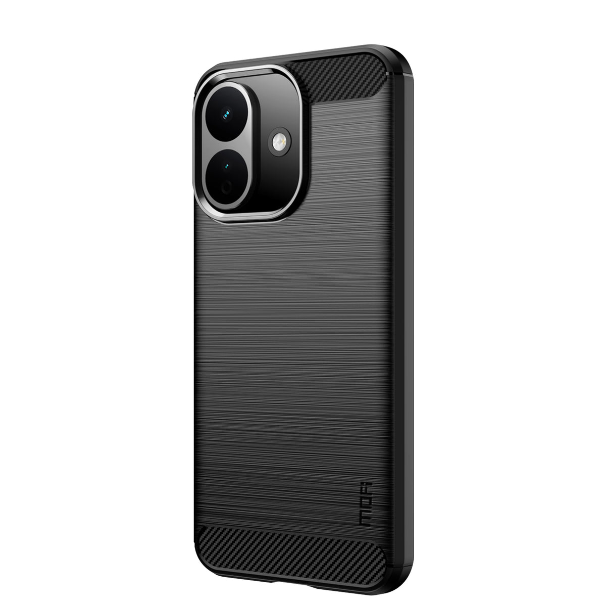 MOFI for Xiaomi Redmi Note 17 Pro 5G Back Cover  Brushed Texture Carbon Fiber Soft TPU Case