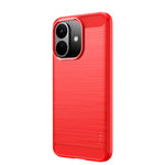 MOFI for Xiaomi Redmi Note 17 Pro 5G Back Cover  Brushed Texture Carbon Fiber Soft TPU Case