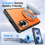 For Samsung Galaxy Z Fold8 Magnetic Case Rotating Kickstand TPU + PC Phone Cover