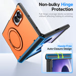 For Samsung Galaxy Z Fold8 Magnetic Case Rotating Kickstand TPU + PC Phone Cover