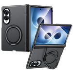 For Samsung Galaxy Z Fold8 Magnetic Case Rotating Kickstand TPU + PC Phone Cover
