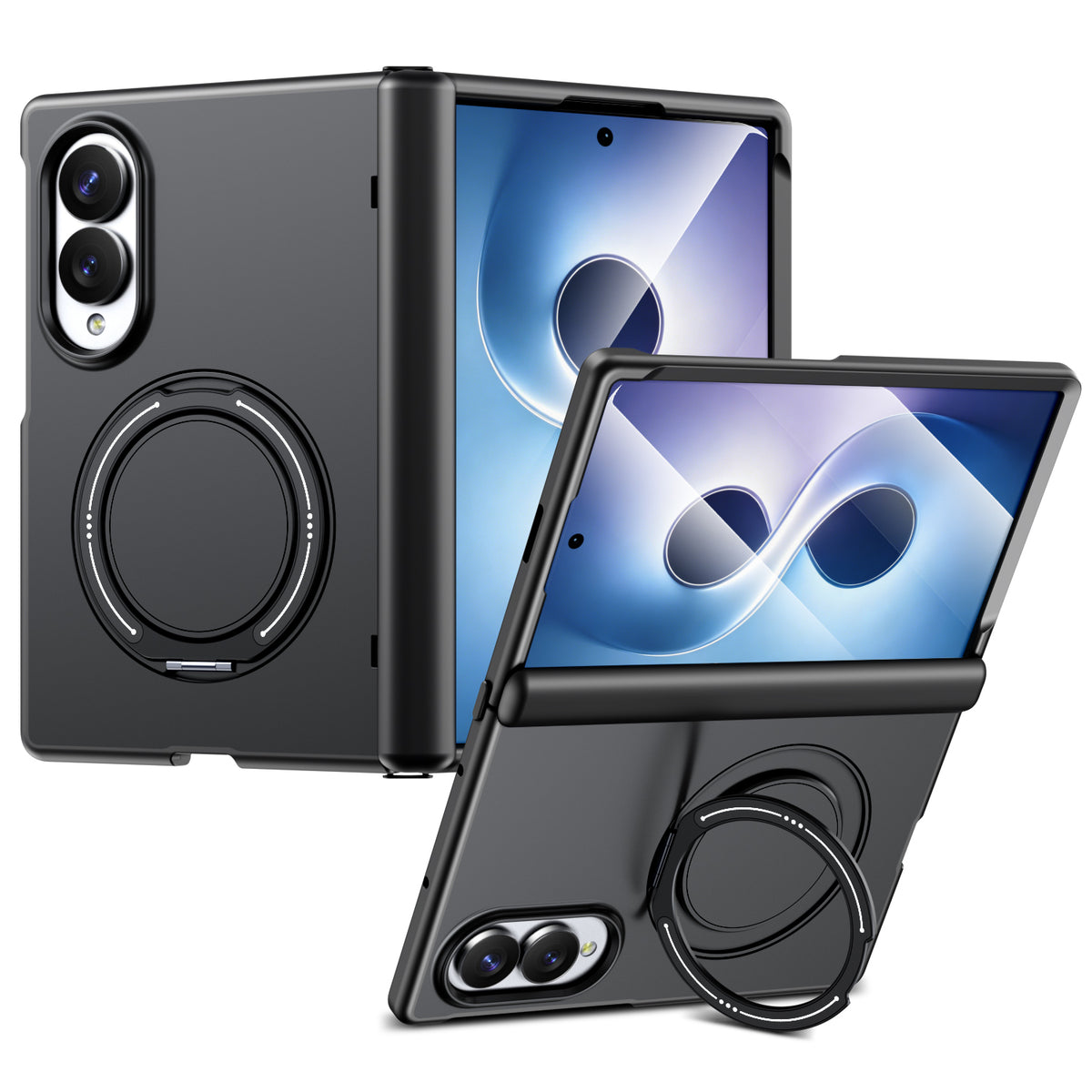 For Samsung Galaxy Z Fold8 Magnetic Case Rotating Kickstand TPU + PC Phone Cover