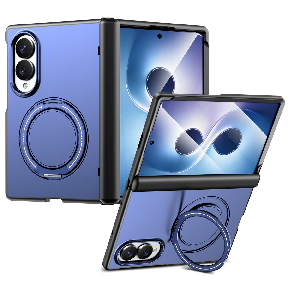 For Samsung Galaxy Z Fold8 Magnetic Case Rotating Kickstand TPU + PC Phone Cover