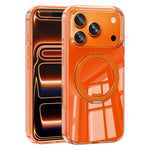 Til iPhone 18 Pro Max / 17 Pro Max Cover Magnetisk Roterende Støtteben Anti-gulnende PC + TPU Telefoncover