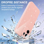 For OnePlus Nord CE6 5G Magnetic Case Glitter TPU Shockproof Phone Cover with Lanyard