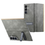 Til Samsung Galaxy Z Fold8 Ultra Cover med Støttefod Stødsikkert Slankt Tekstureret Læder Telefoncover