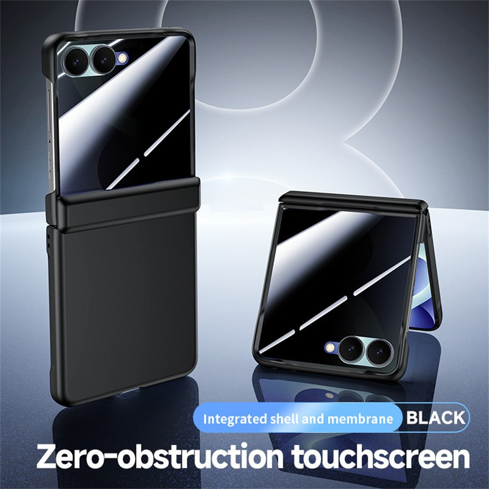 For Samsung Galaxy Z Flip8 Case with Privacy Screen Protector Hard PC Skin-touch Phone Cover