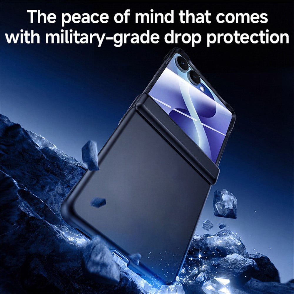 For Samsung Galaxy Z Flip8 Case with Privacy Screen Protector Hard PC Skin-touch Phone Cover