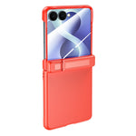 For Samsung Galaxy Z Flip8 Case with HD Screen Protector Hinge Kickstand Skin-Textured PC Phone Cover