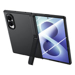 Til Samsung Galaxy Z Fold8 cover med HD-skærmbeskytter, hængselstativ, hudtekstureret PC-telefoncover
