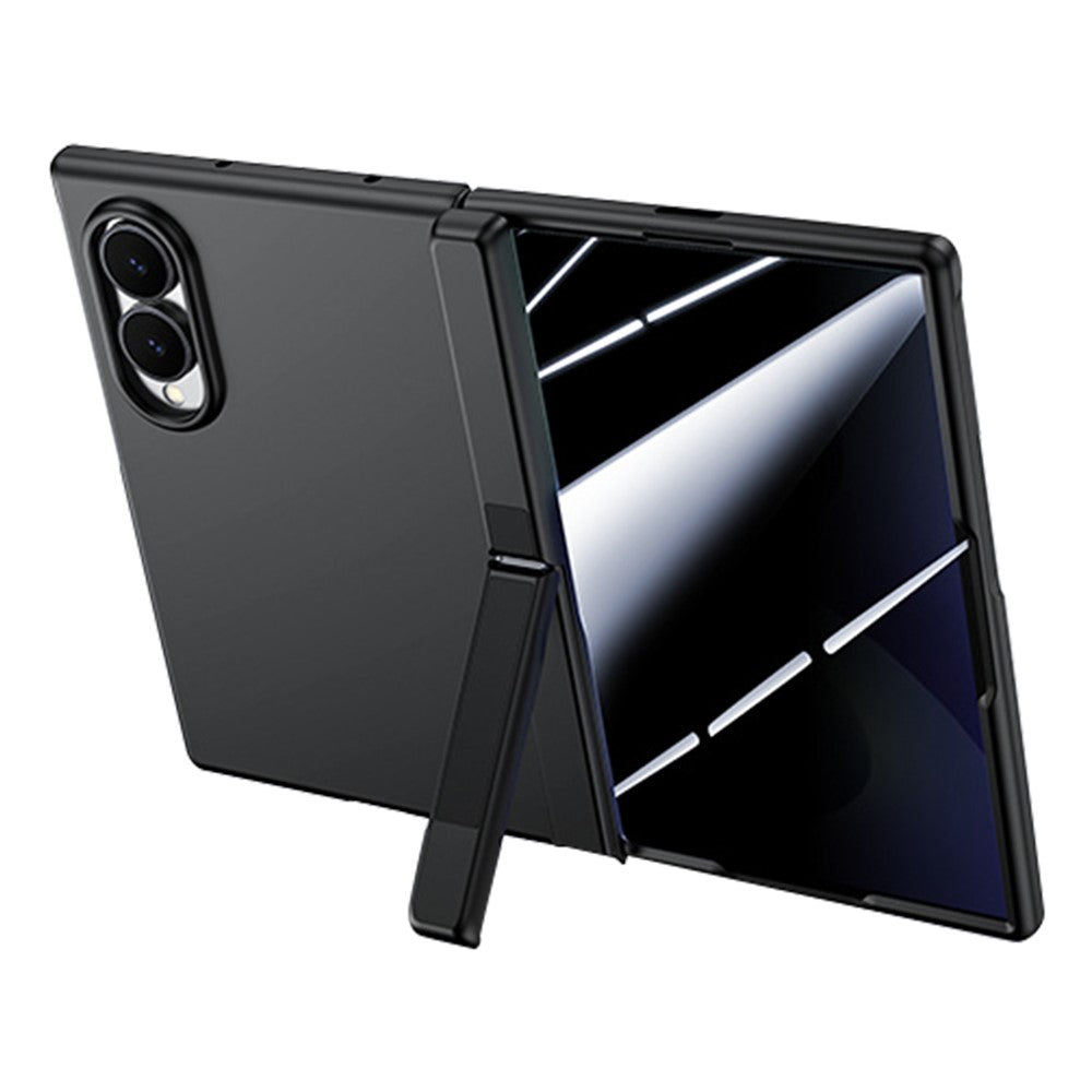 For Samsung Galaxy Z Fold8 Case with Anti-Spy Screen Protector Hinge Kickstand Skin-Textured PC Phone Cover