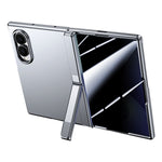 For Samsung Galaxy Z Fold8 Case with Anti-Spy Screen Protector Hinge Kickstand Skin-Textured PC Phone Cover