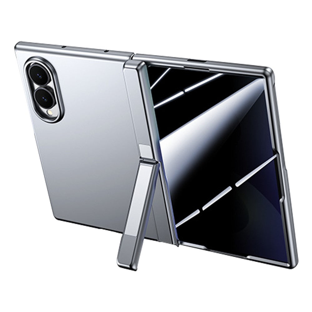 For Samsung Galaxy Z Fold8 Case with Anti-Spy Screen Protector Hinge Kickstand Skin-Textured PC Phone Cover