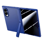 For Samsung Galaxy Z Fold8 Case with Anti-Spy Screen Protector Hinge Kickstand Skin-Textured PC Phone Cover
