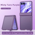 Til Samsung Galaxy Z Flip8 Cover med HD Skærmbeskytter Hudvenligt PC Mat Beskyttende Telefoncover