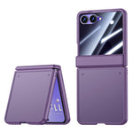 For Samsung Galaxy Z Flip8 Case with Anti-spy Screen Protector Skin-touch PC Matte Protective Phone Cover