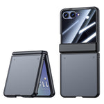 For Samsung Galaxy Z Flip8 Case with Anti-spy Screen Protector Skin-touch PC Matte Protective Phone Cover