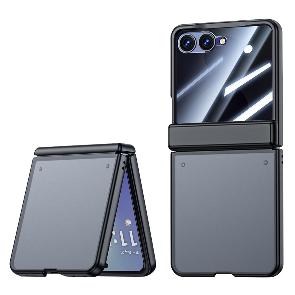 For Samsung Galaxy Z Flip8 Case with Anti-spy Screen Protector Skin-touch PC Matte Protective Phone Cover