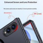 For Samsung Galaxy Z Fold8 Magnetic Case with Anti-spy Screen Protector Skin-Feel Matte PC Hinge Protection Phone Cover