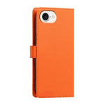 For iPhone 17th / 16th Case Rose Pattern Imprinted Wallet Stand PU Leather Phone Cover with Wrist Strap