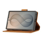 Til Samsung Galaxy Z Fold8 Wallet Case Flip Stand Kalvelæder PU Læder Telefoncover