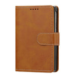 Til Samsung Galaxy Z Fold8 Wallet Case Flip Stand Kalvelæder PU Læder Telefoncover