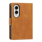 Til Samsung Galaxy Z Fold8 Wallet Case Flip Stand Kalvelæder PU Læder Telefoncover