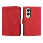For Samsung Galaxy Z Fold8 Case Imprinted Triangle Leather Phone Cover