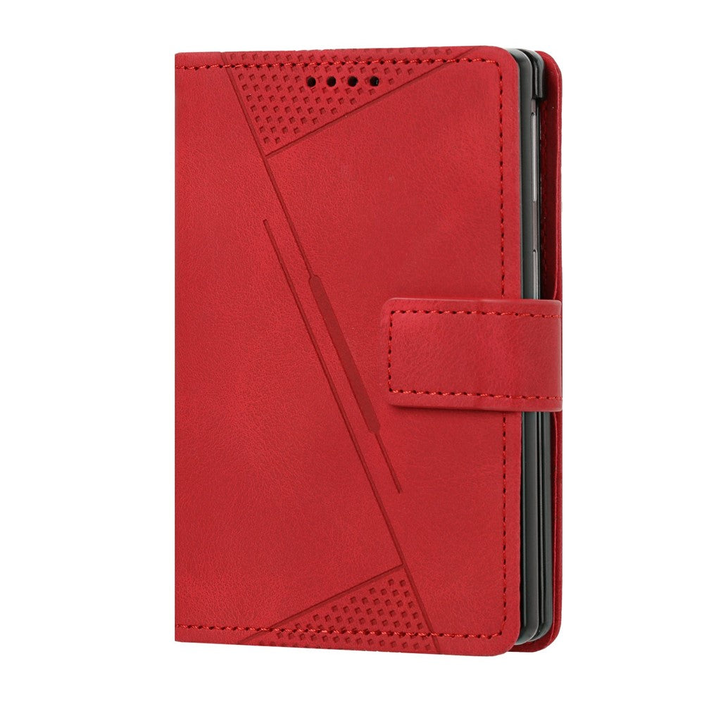 For Samsung Galaxy Z Fold8 Case Imprinted Triangle Leather Phone Cover