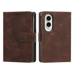 For Samsung Galaxy Z Fold8 Case Imprinted Triangle Leather Phone Cover