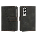 For Samsung Galaxy Z Fold8 Case Imprinted Triangle Leather Phone Cover